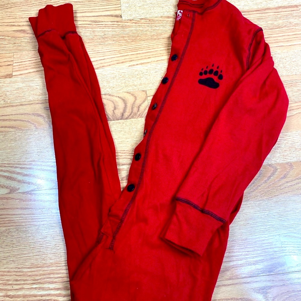 Lazy One One Piece Lounge Set Sz Xs Button Flap - image 1